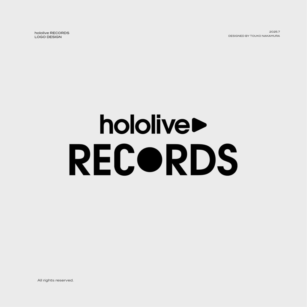 hololive RECORDS Logo Design